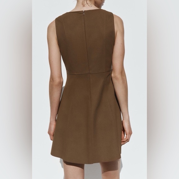 NWT ZARA SHORT SLEEVELESS DRESS - Picture 2 of 4